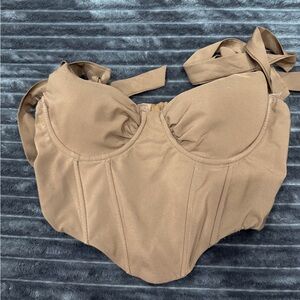 Tan Corset Top